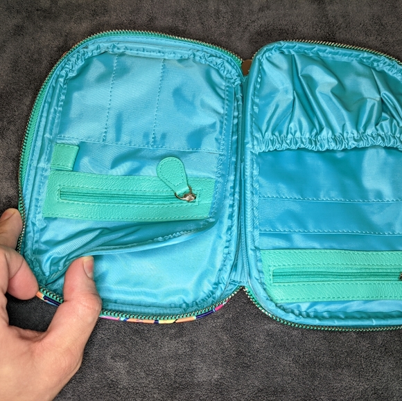 Colorful Travel Bag Organizer Multiple Pockets Cosmetics or School - Picture 7 of 11